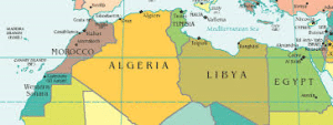 north africa map